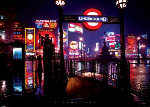 לונדון - london nightלונדון אנדרגראונד 