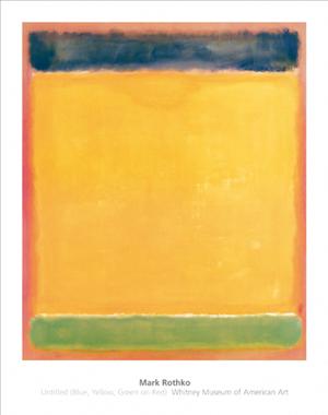 מארק רותקו  ROTHKO MARKרותקו כחול צהוב ירוק אדום rotko rothko