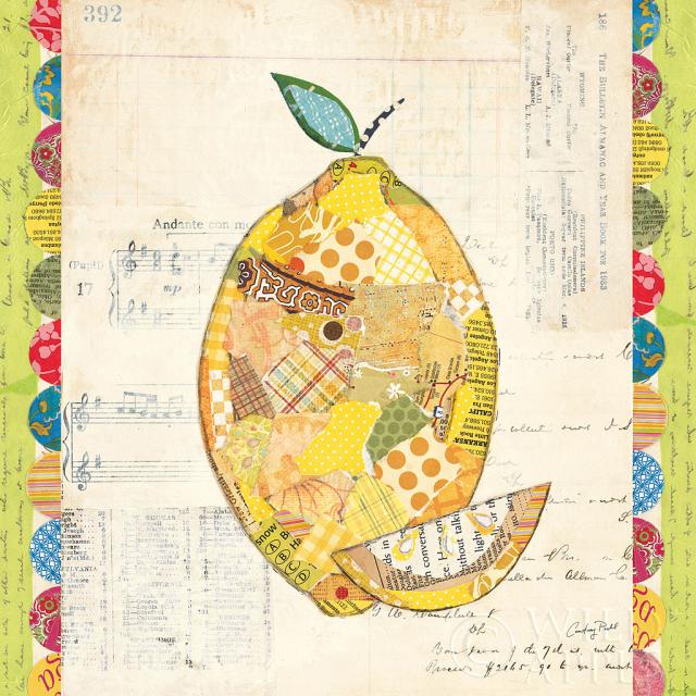 קולז' פירות-תפוח	תמונות של פירות ירקות  לימון, קולאז, פירות, צבעוני, טקסט, איור