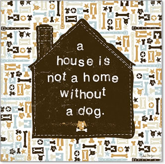 בית איננו בית בלי כלבאיור, עצמות, בית, נאיבי, ילדים, כלב