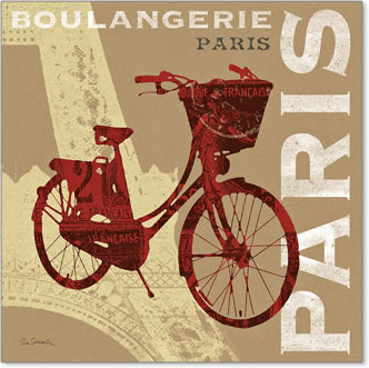 על אופניים בפריזמגדל אייפל צרפת רכיבה אופניים דקורטיבי