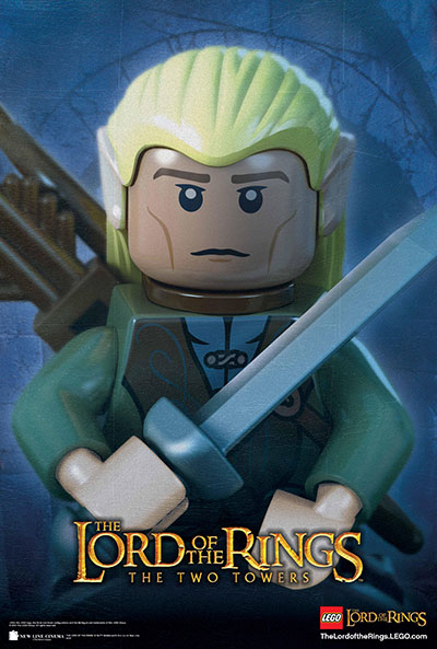 לגו - שר הטבעות  legoלגו   lego    אנימציה   Lord-of-the-Rings-Movie-Poster-Legolas     children-1043   