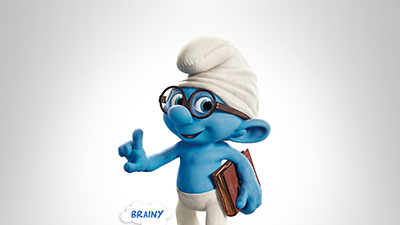 הדרדסים -  The Smurfs        אנימציה      the smurfs 2 brainy book glasses