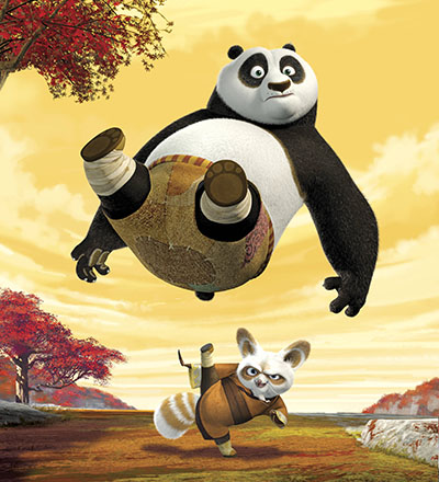 אנימציה פנדה קונג פו -   kong fu panda