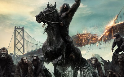 כוכב הקופים: השחר dawn of the planet of the apes - תמונה על קנבס,מוכנה לתליה.כוכב הקופים: השחר dawn of the planet of the apes