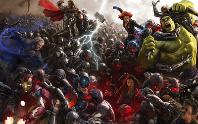 הנוקמים: עידן אולטרון Avengers: age of ultron - תמונה על קנבס,מוכנה לתליה.הנוקמים: עידן אולטרון Avengers: age of ultron