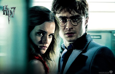 Harry potter and the deathly hallows - תמונה על קנבס,מוכנה לתליה.Harry Potter and the deathly hallows