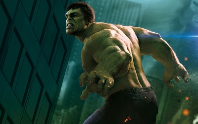  הענק הירוק Hulk - תמונה על קנבס,מוכנה לתליה. הענק הירוק Hulk