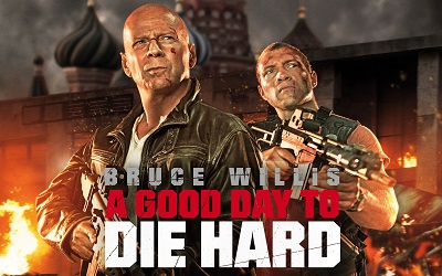 מת לחיות ברוס וויליס  good way to die hard  - תמונה על קנבס,מוכנה לתליה.מת לחיות ברוס וויליס  good way to die hard