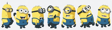 המיניונים  The original minions אנימציה  