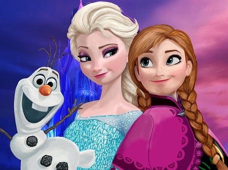 frozen elsa and anna  אנימציה