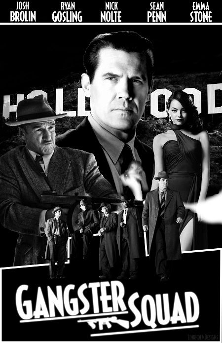 יחידת גנגסטרים  gangster squad - תמונה על קנבס,מוכנה לתליה.יחידת גנגסטרים  gangster squad - תמונה על קנבס,מוכנה לתליה.