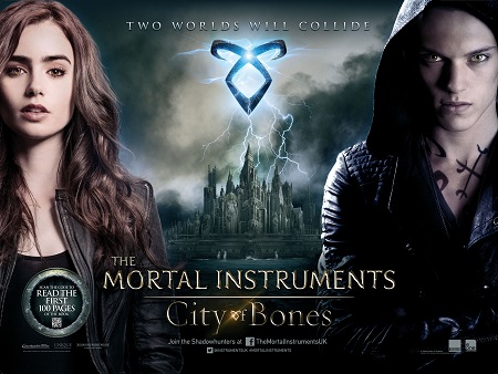 בני הנפילים: עיר של עצמות -  The Mortal Instruments: City of Bones - תמונה על קנבס,מוכנה לתליה.בני הנפילים: עיר של עצמות -  The Mortal Instruments: City of Bones - תמונה על קנבס,מוכנה לתליה.