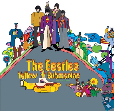 The Beatles - Yellow Submarine - תמונה על קנבס,מוכנה לתליה.The Beatles - Yellow Submarine