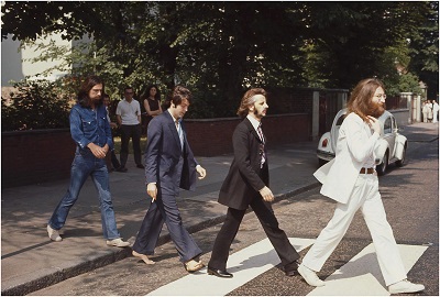החיפושיות Abbey Road The Beatles - תמונה על קנבס,מוכנה לתליה.החיפושיות Abbey Road The Beatles