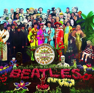 החיפושיות The Beatles Sgt Peppers  - תמונה על קנבס,מוכנה לתליה.החיפושיות The Beatles Sgt Peppers 