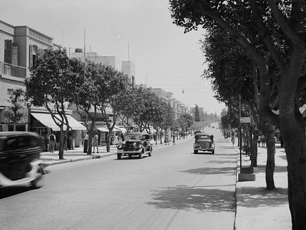 רחוב אלנבי - תל אביב - תמונה על קנבס,מוכנה לתליה.רחוב אלנבי - תל אביב